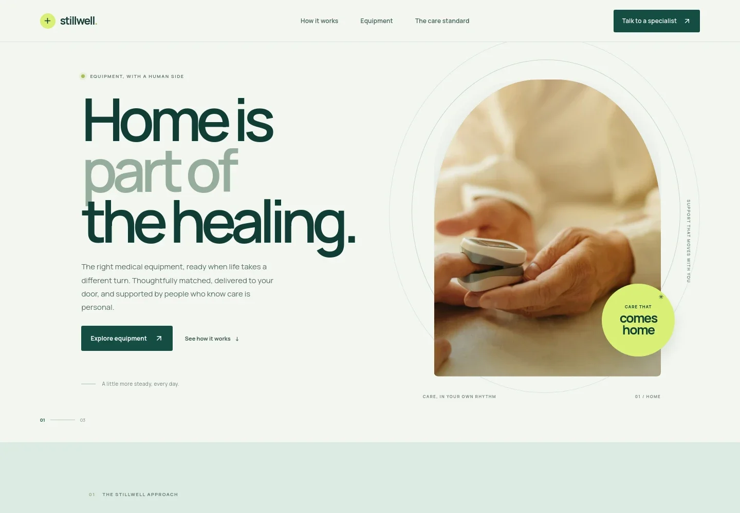 Medical Equipment Rental Website Template