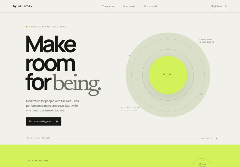 Meditation Website Template