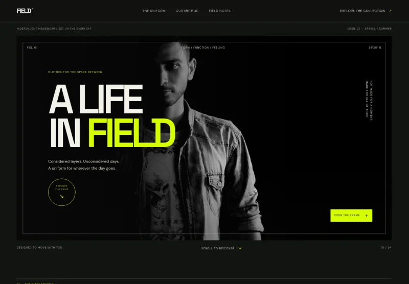 Men's Fashion Website Template