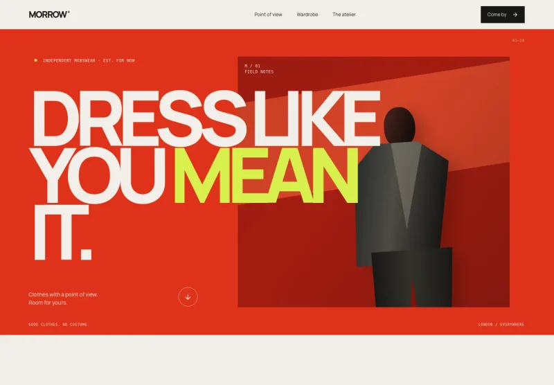 Menswear Website Template