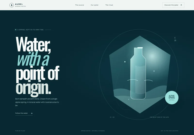 Mineral Water Website Template