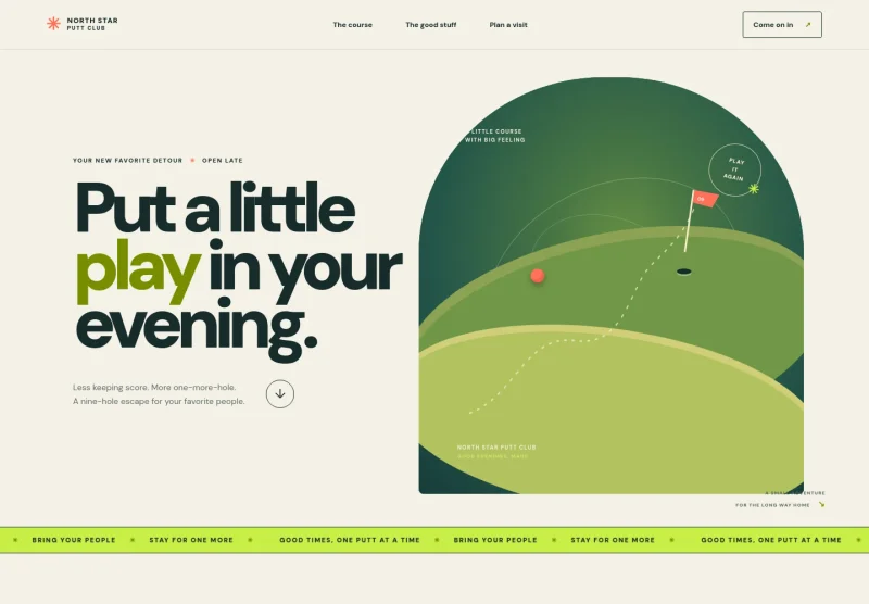 Miniature Golf Course Website Template