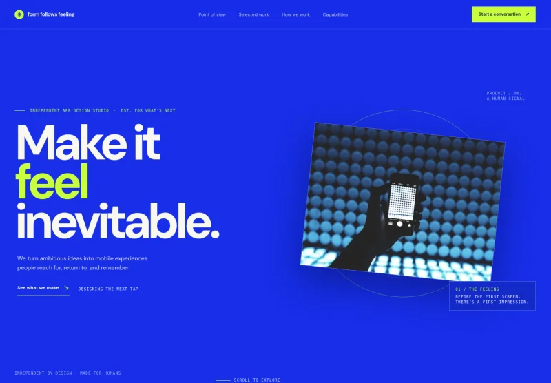 Mobile App Design Website Template