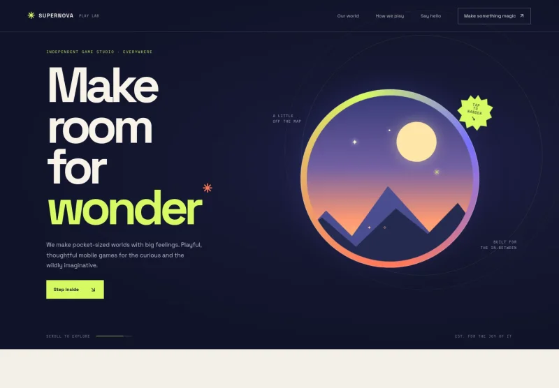 Mobile Game Website Template