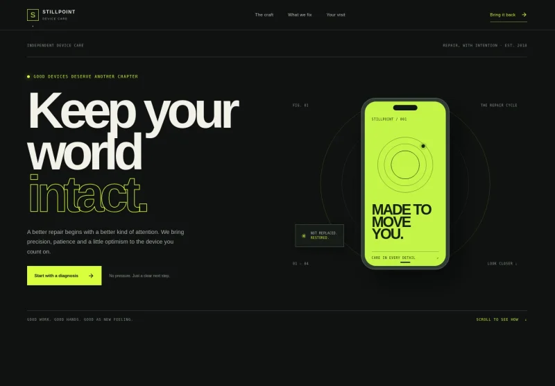 Mobile Phone Repair Website Template