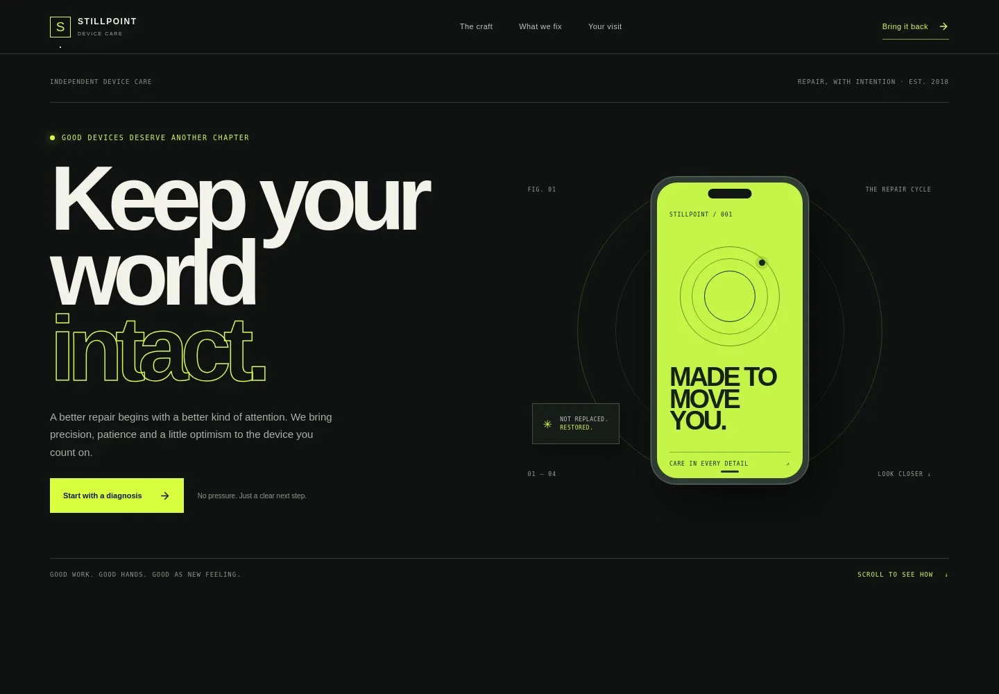 Mobile Phone Repair Website Template