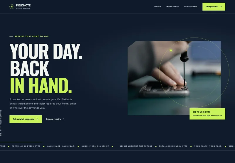 Mobile Service Center Website Template