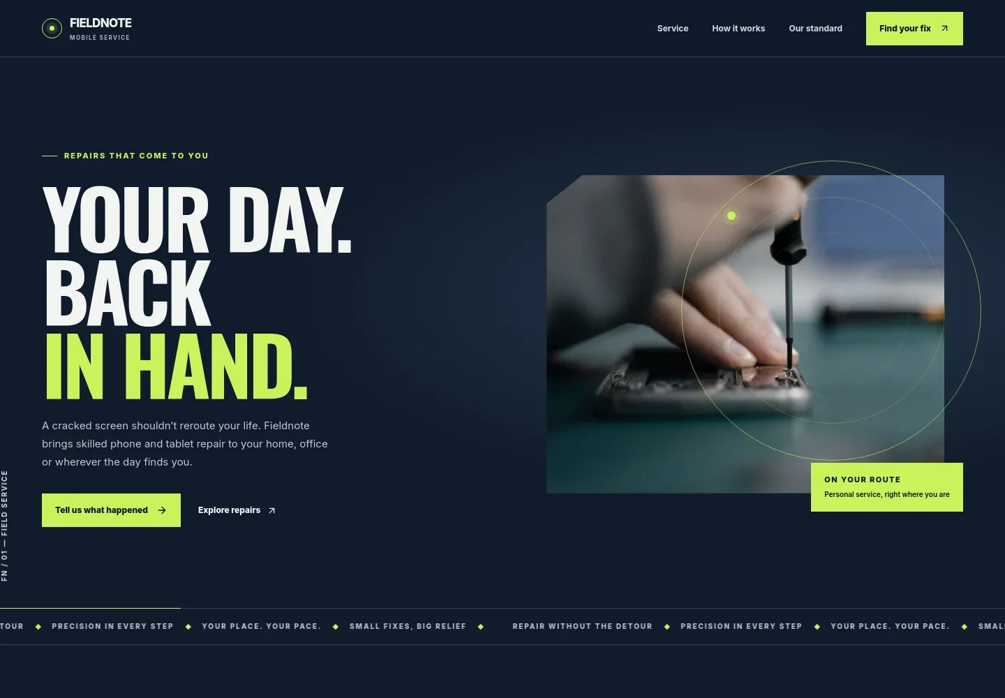 Mobile Service Center Website Template