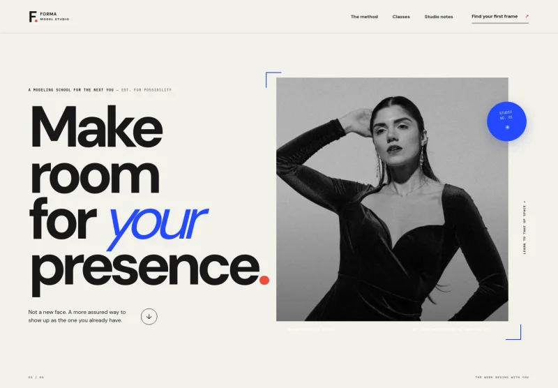 Modeling School Website Template