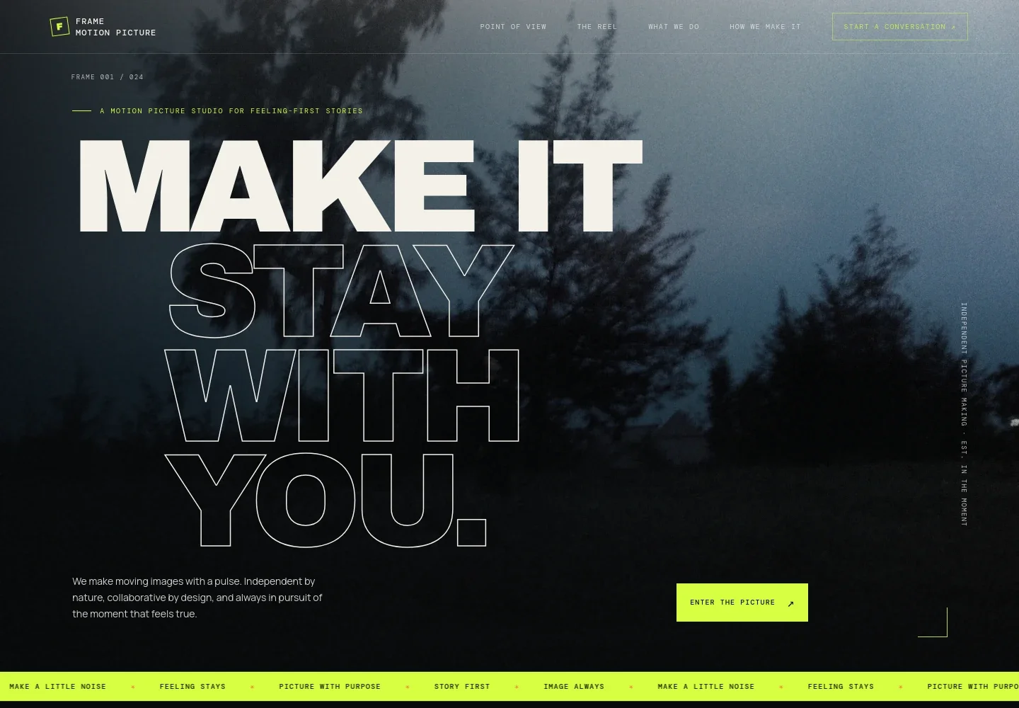 Motion Picture Website Template