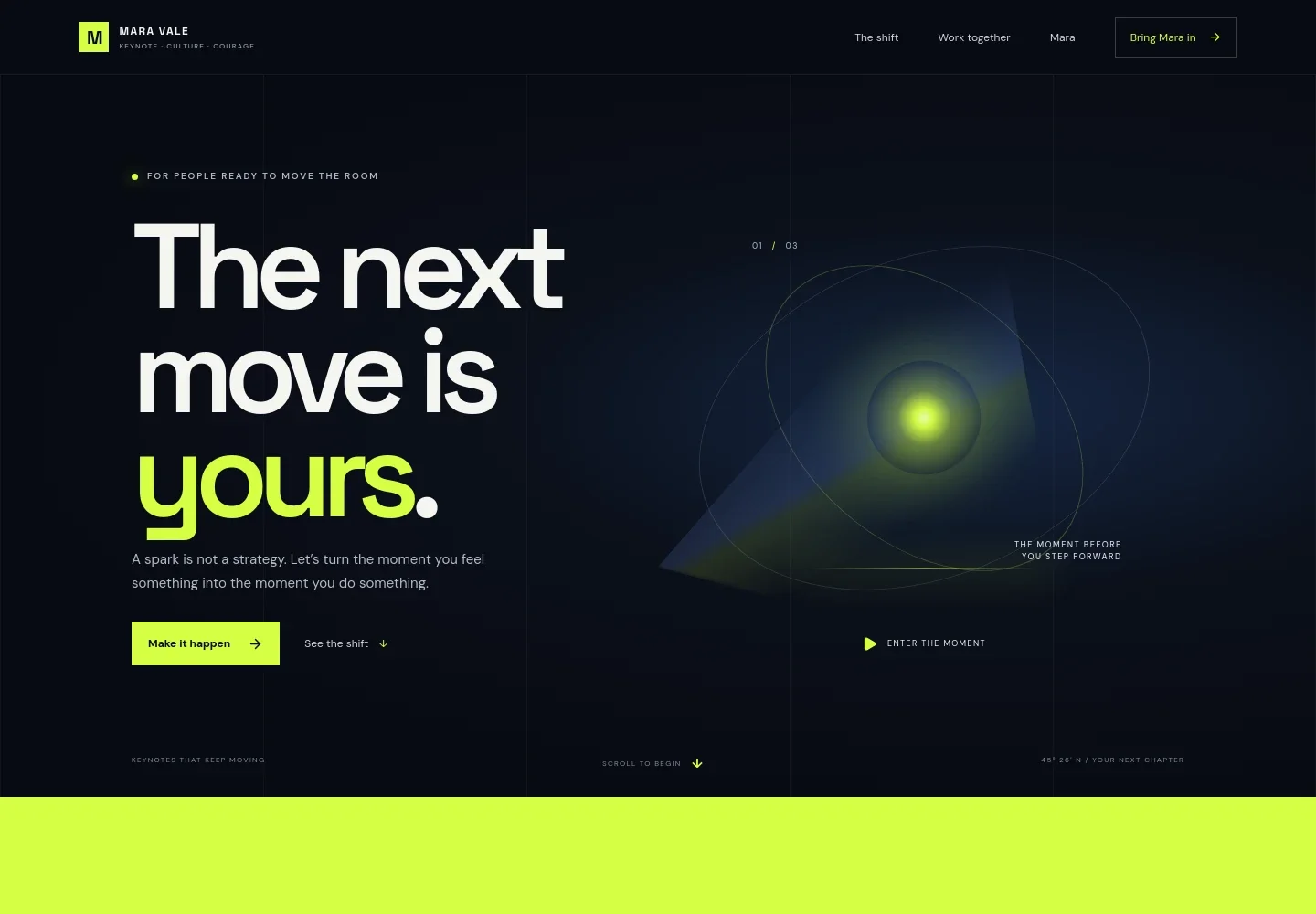 Motivational Speaker Website Template