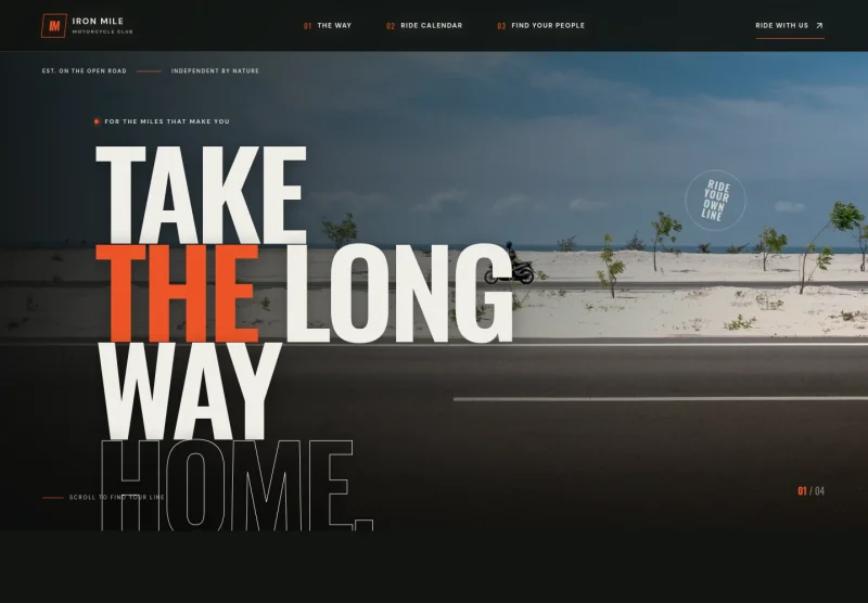 Motorcycle Club Website Template