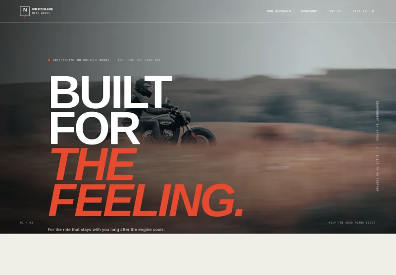 Motorcycle Shop Website Template