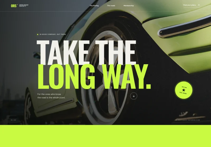 Motoring Club Website Template