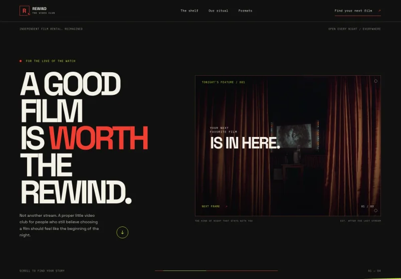 Movie Rental Website Template