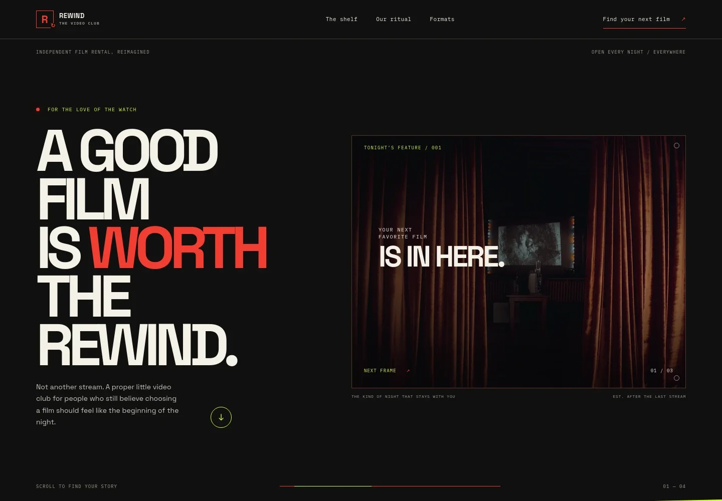 Movie Rental Website Template