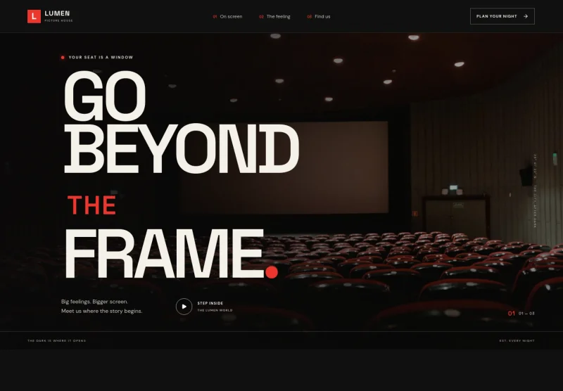 Movie Theater Website Template