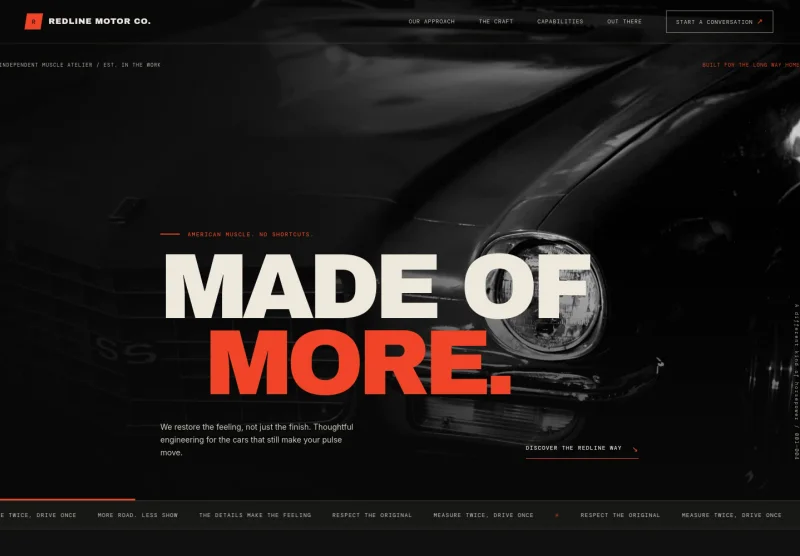 Muscle Car Website Template