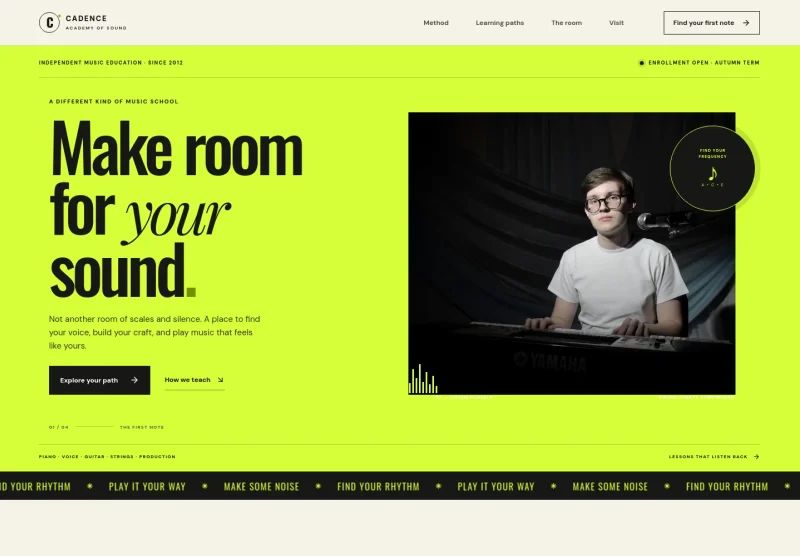 Music Academy Website Template