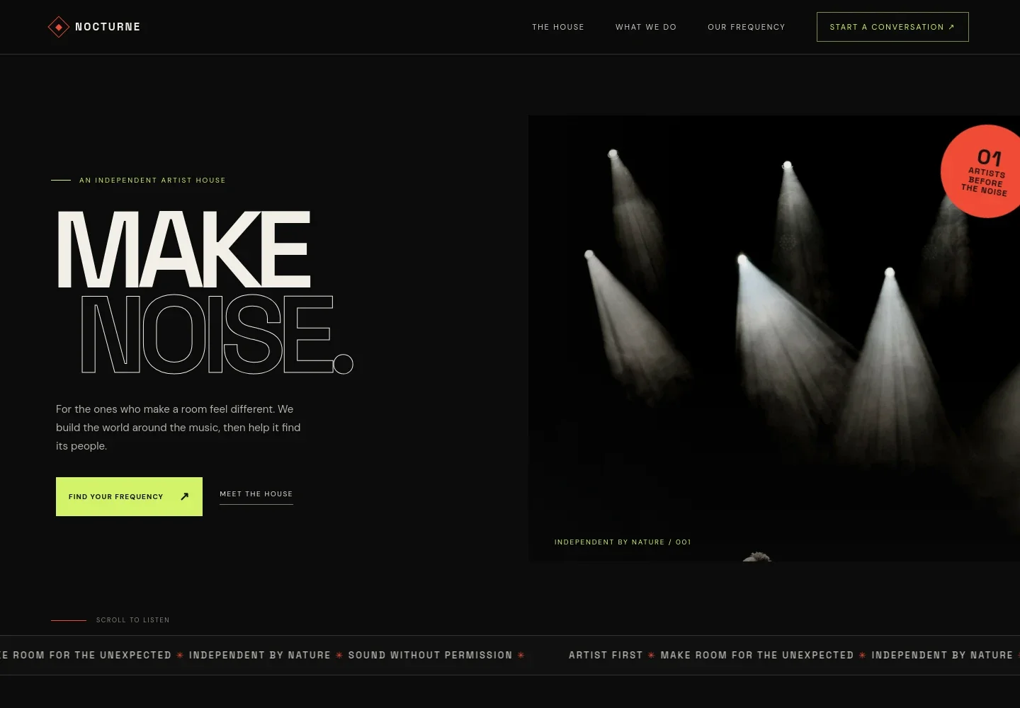 Music Artists Website Template