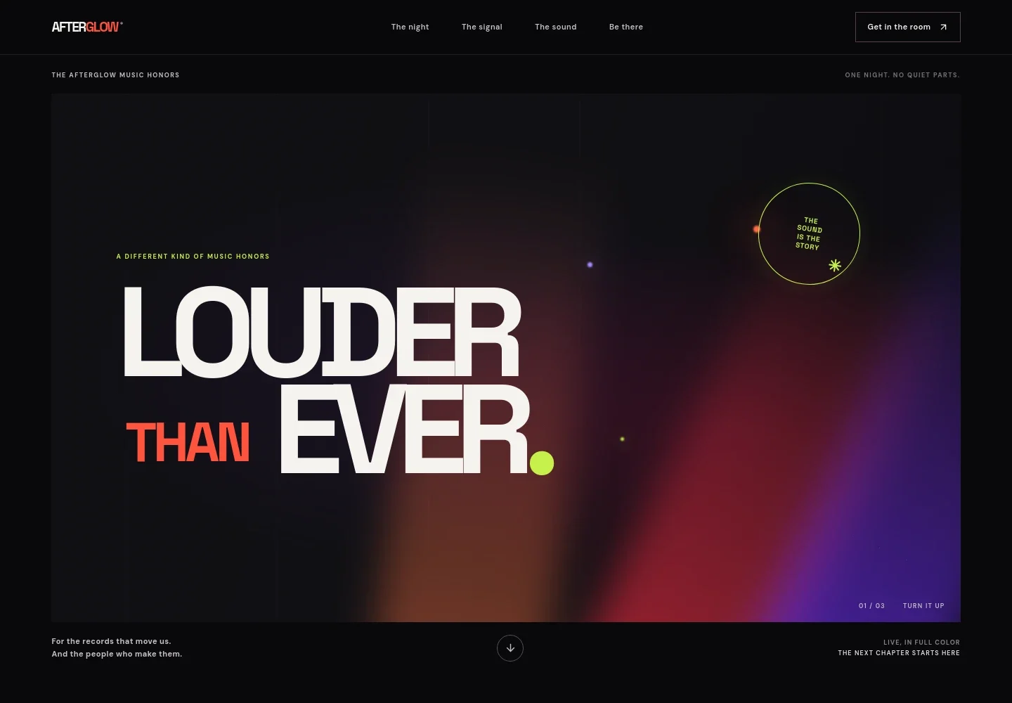 Music Awards Website Template