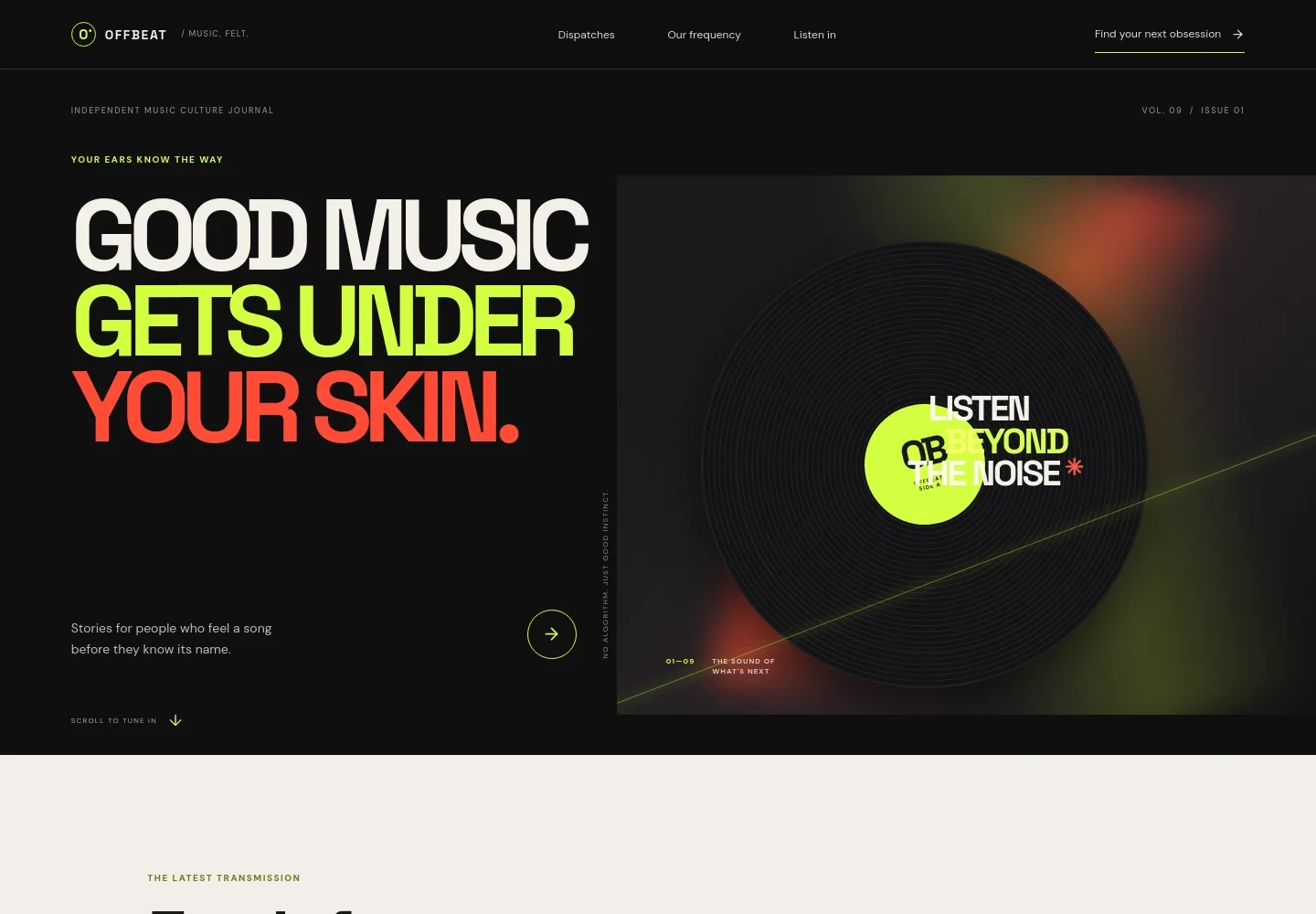 Music Blog Website Template
