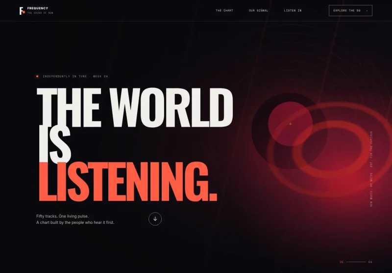 Music Chart Website Template