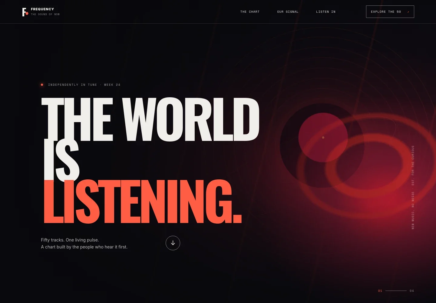 Music Chart Website Template