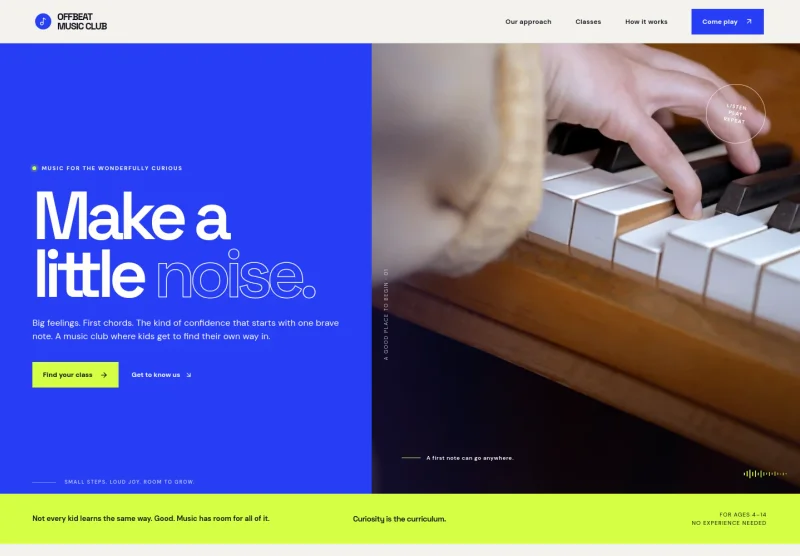 Music Class Website Template
