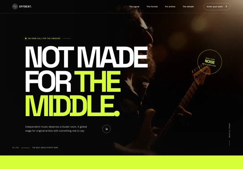 Music Competition Website Template