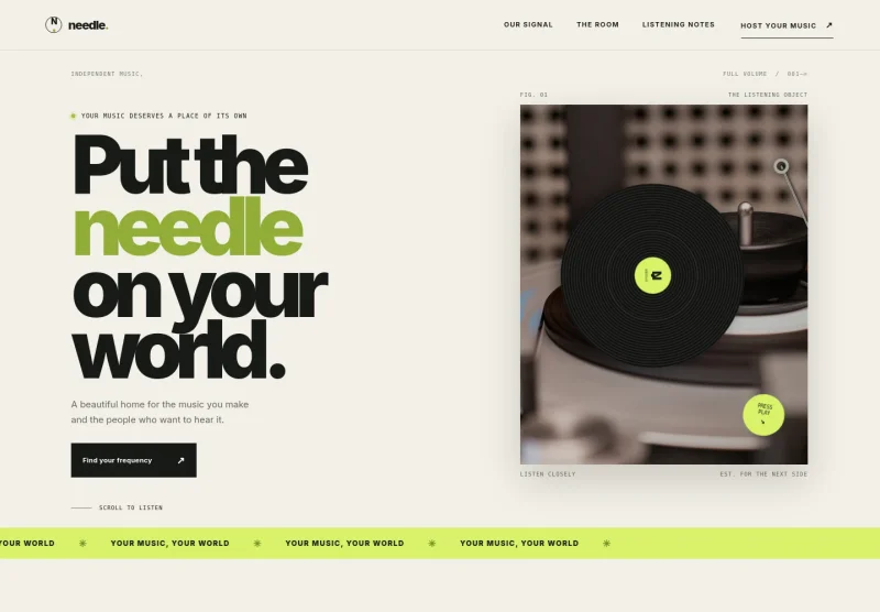 Music Hosting Website Template