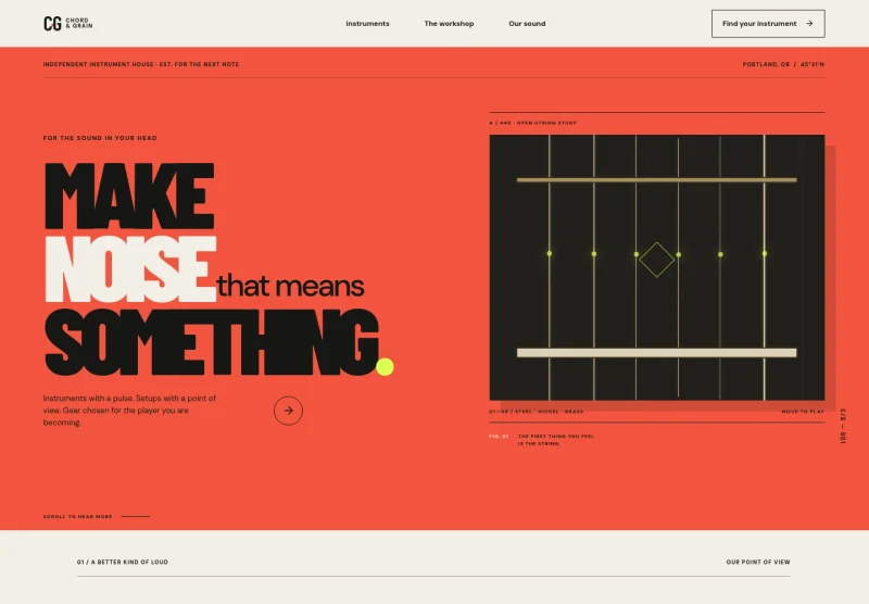 Music Instrument Website Template