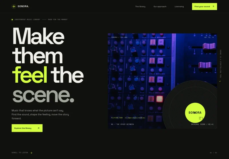 Music Library Website Template