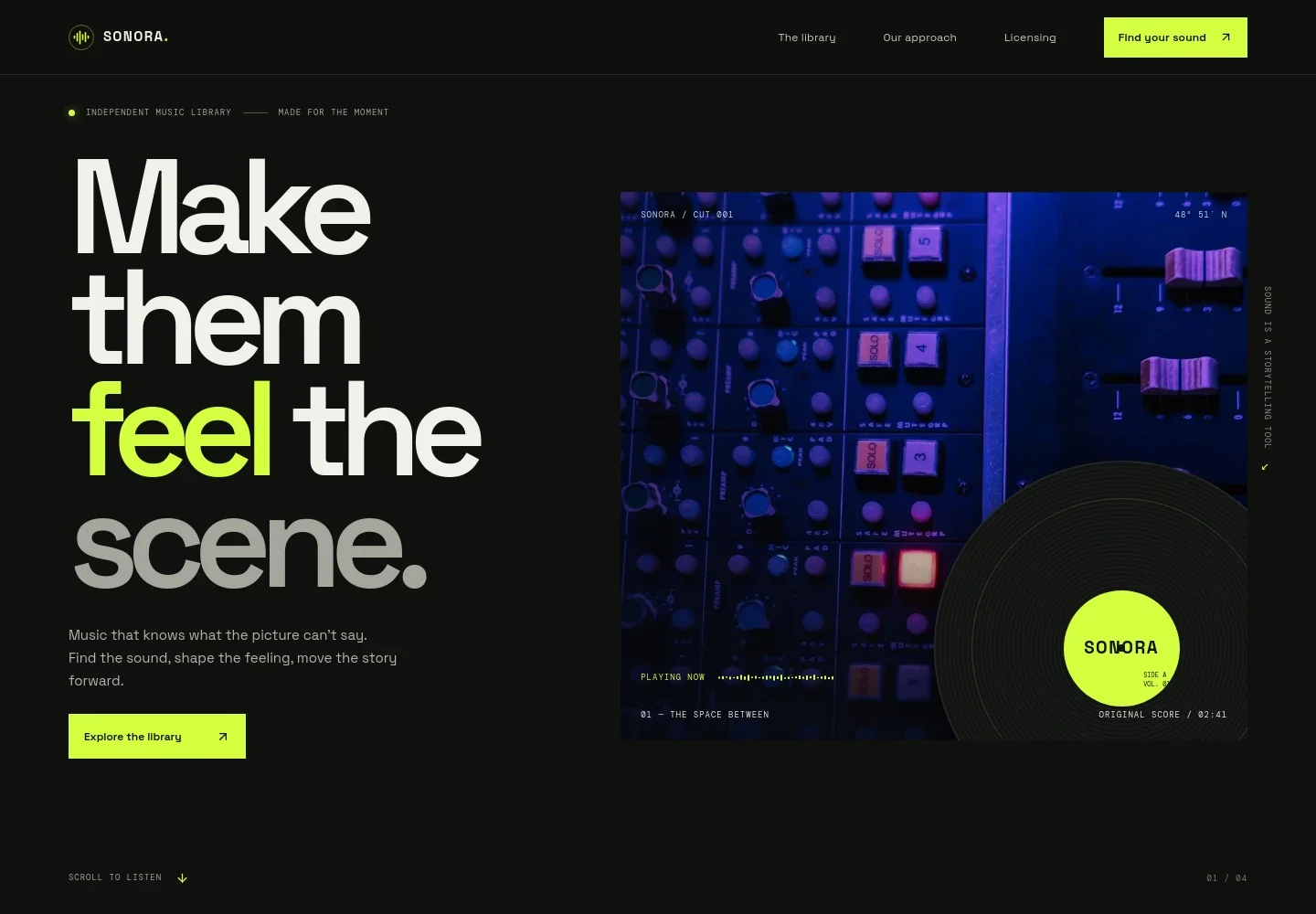 Music Library Website Template