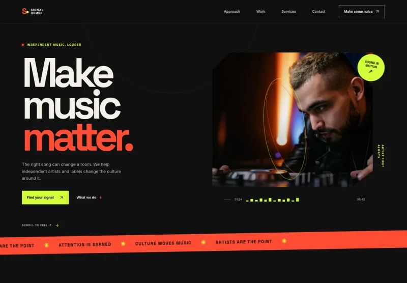Music Marketing Website Template