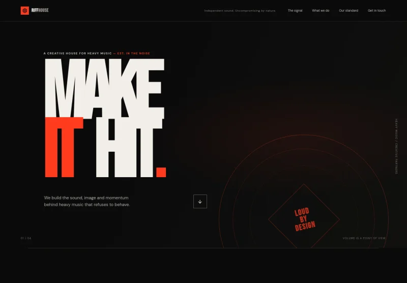 Music Metal Rock Website Template
