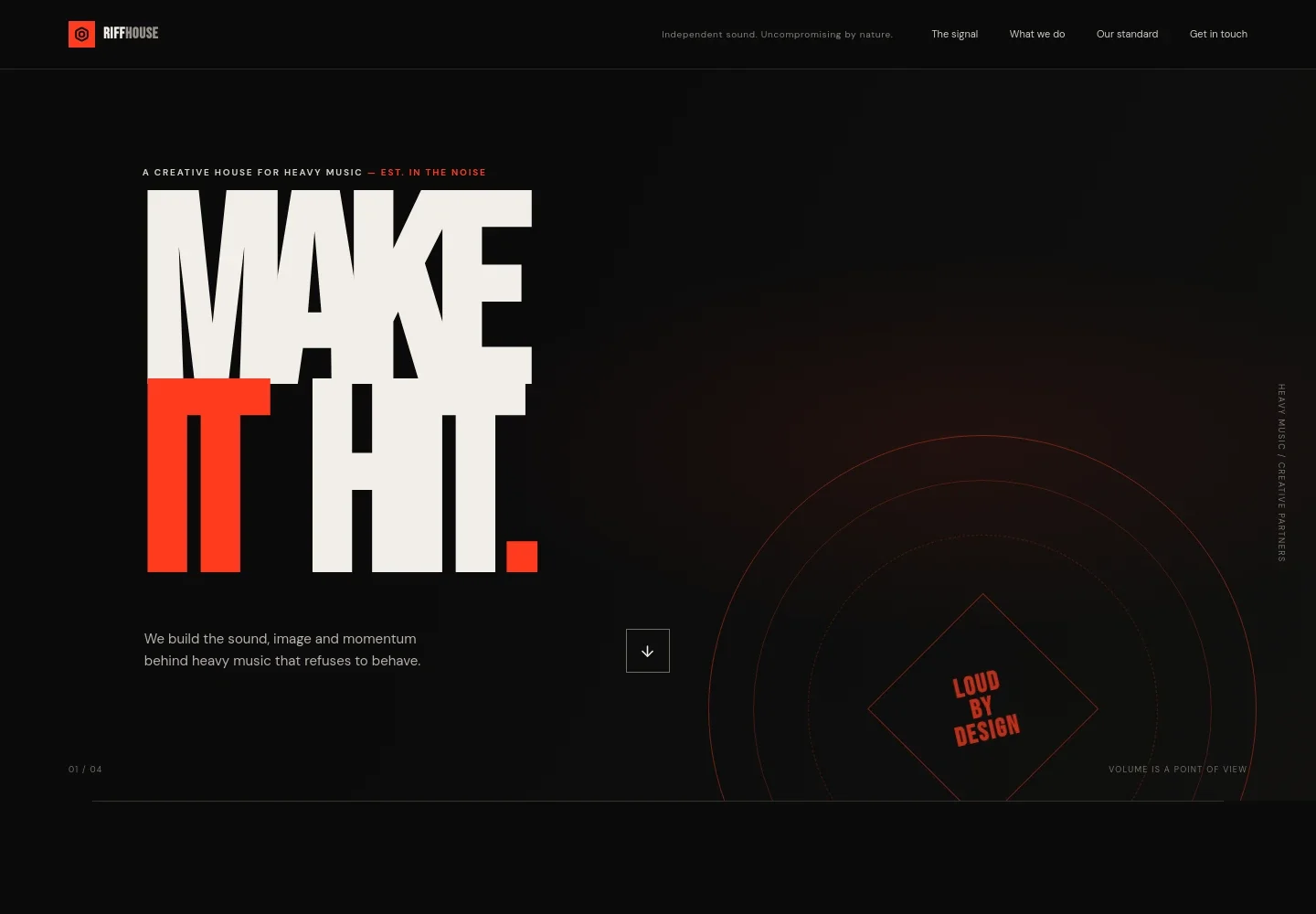 Music Metal Rock Website Template