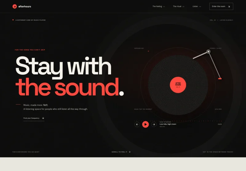 Music Player Website Template