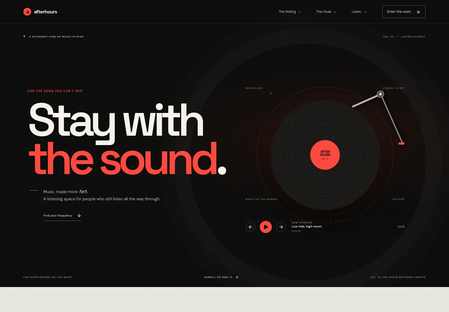 Music Player Website Template