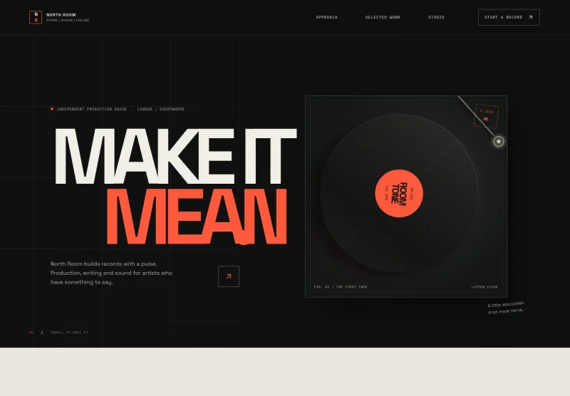Music Producer Website Template
