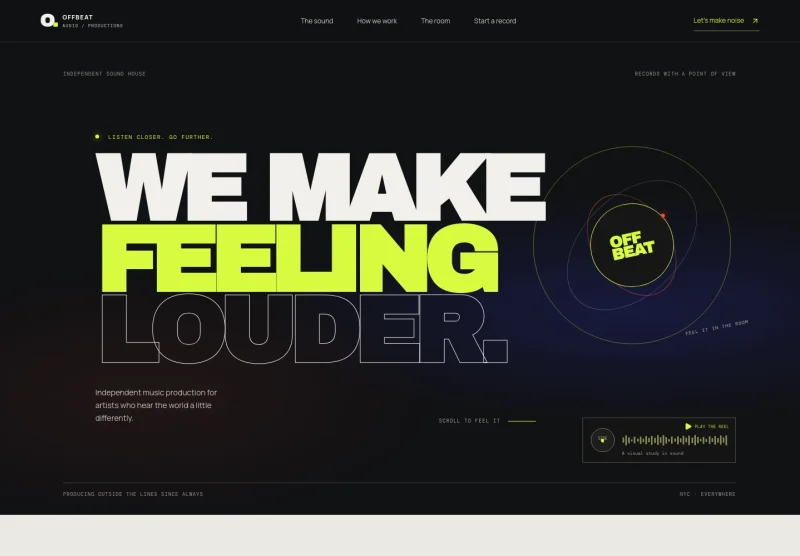 Music Production Website Template