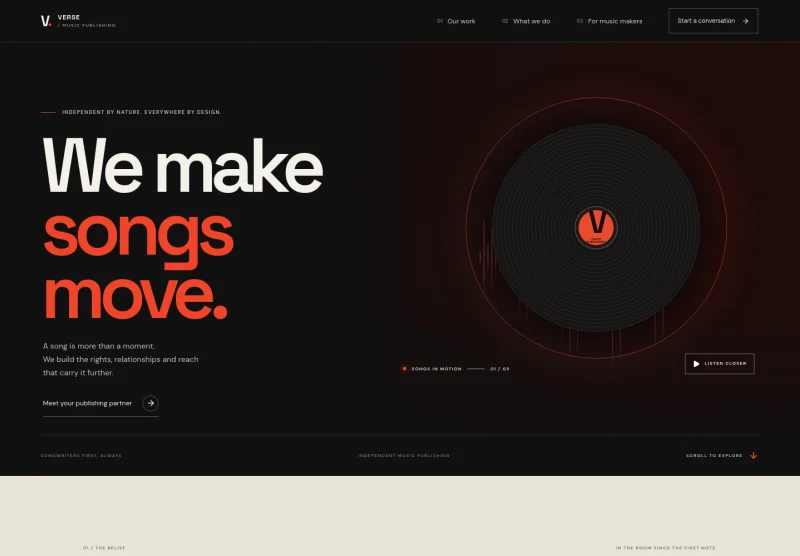 Music Publishing Website Template