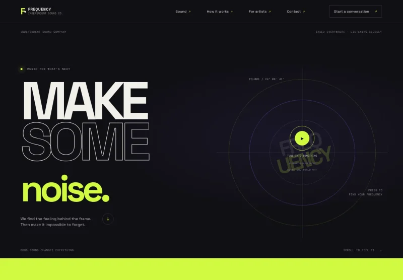 Music Service Website Template