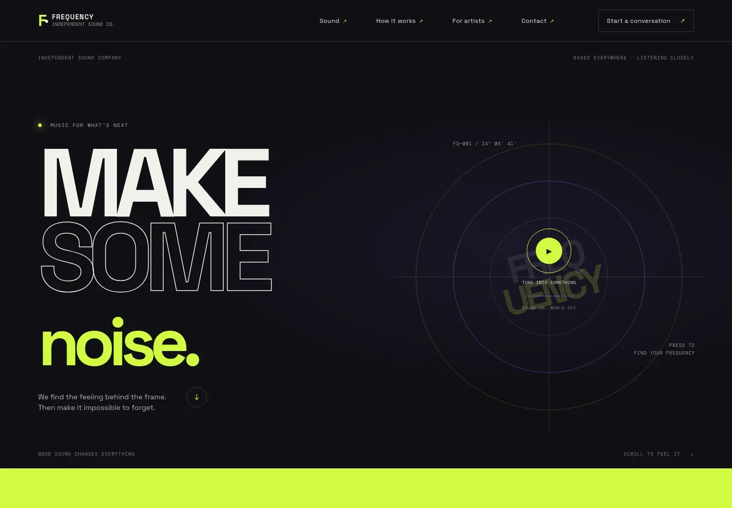 Music Service Website Template