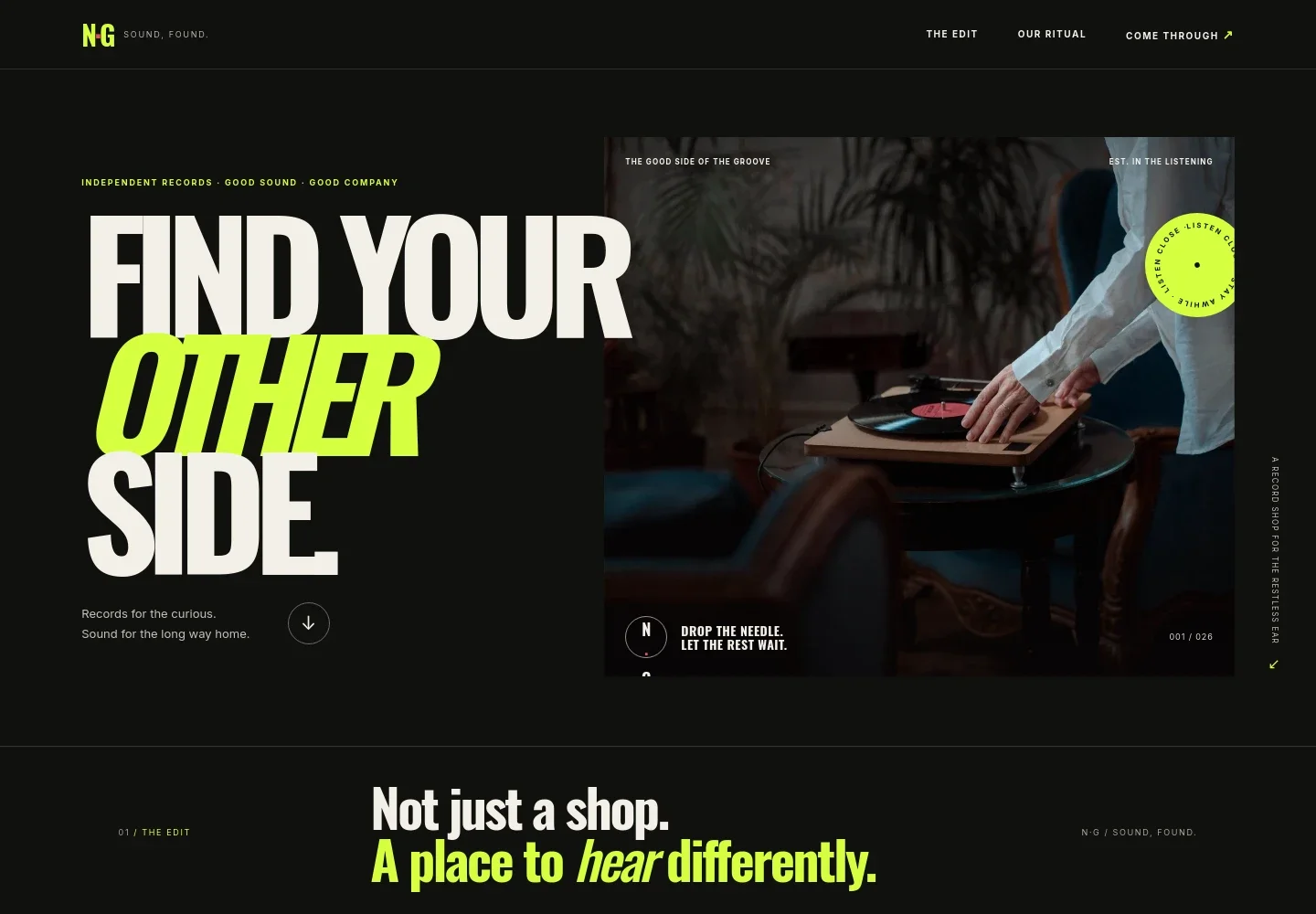 Music Store Website Template