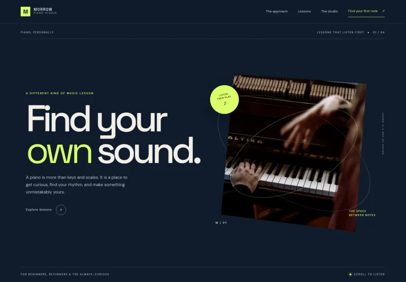 Music Teacher Website Template