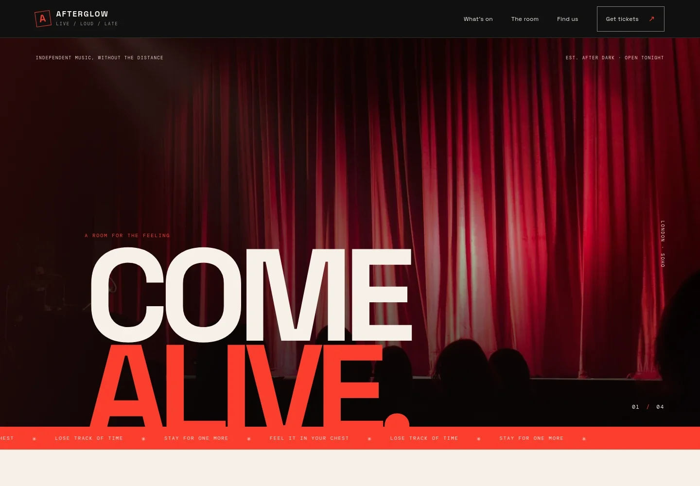 Music Venue Website Template