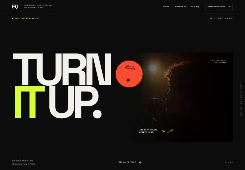 Music Website Template