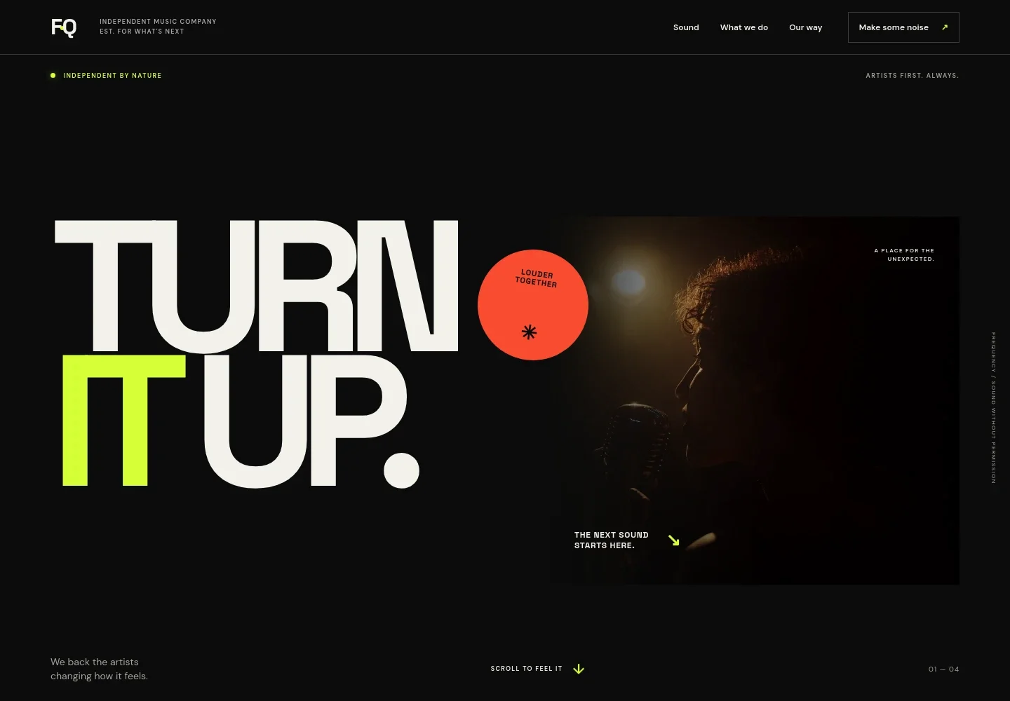 Music Website Template