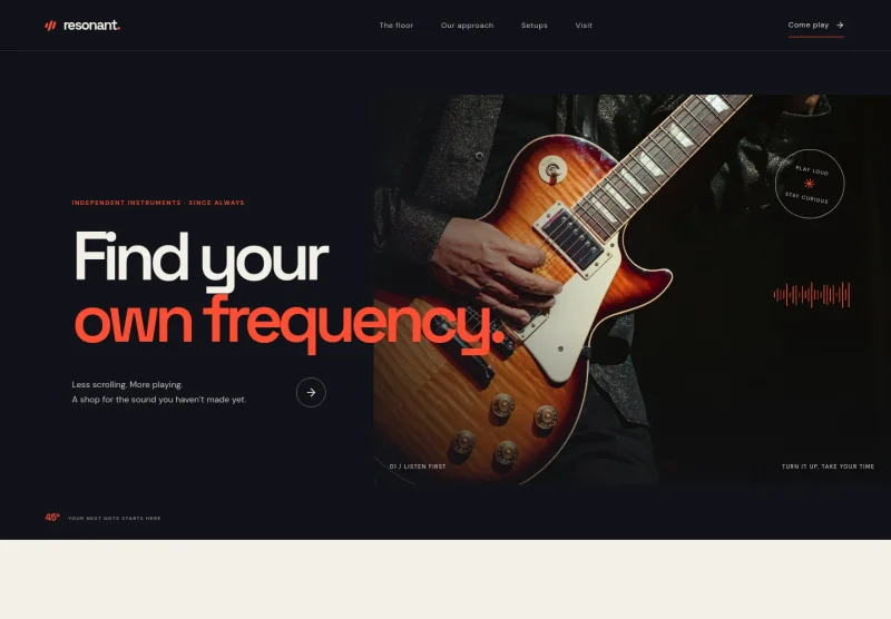 Musical Instrument Store Website Template